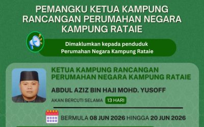 Pemangku Ketua Rancangan Perumahan Negara Kampung Rataie