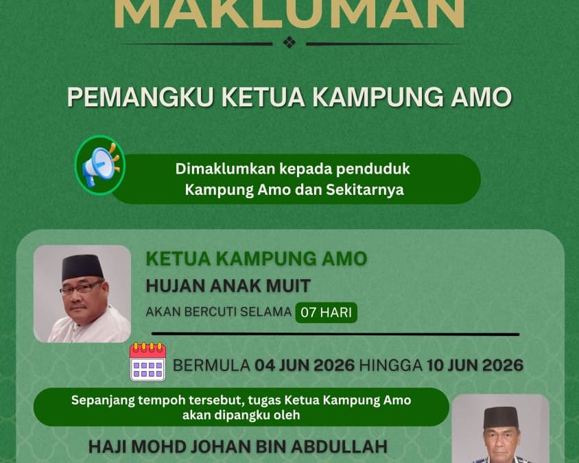 Pemangku Ketua Kampung Amo