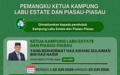 Pemangku Ketua Kampung Labu Estate dan Piasau-Piasau