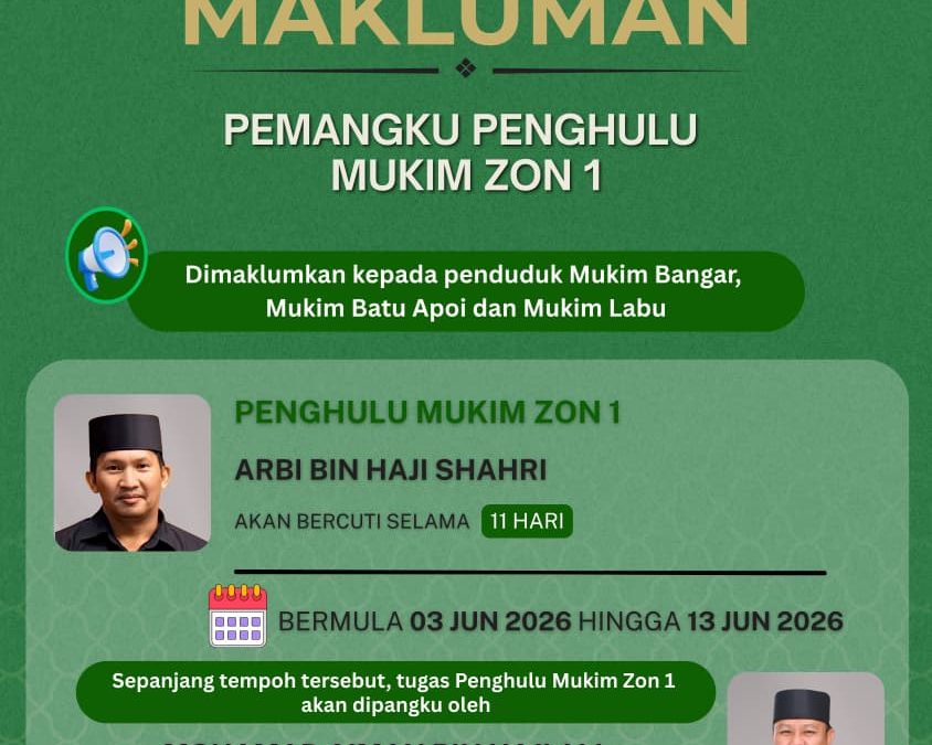 Pemangku Penghulu Mukim Zon 1